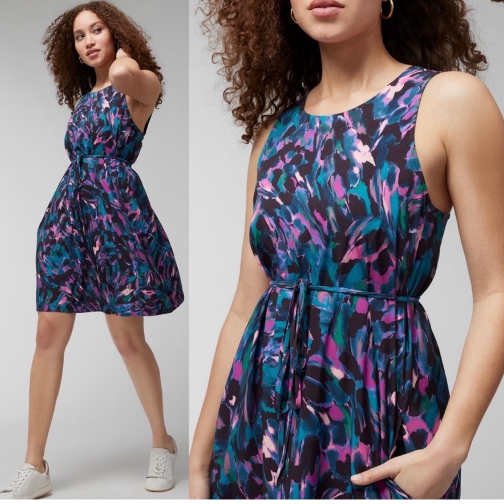 Soma Weekend Everstretch Mirage Abstract Orchid Dress